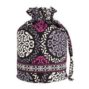 New Vera Bradley DITTY BAG Lined Drawstring Wet Sack Retired CANTERBERRY MAGENT